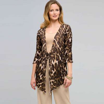 Animal V-Neck Cardigan